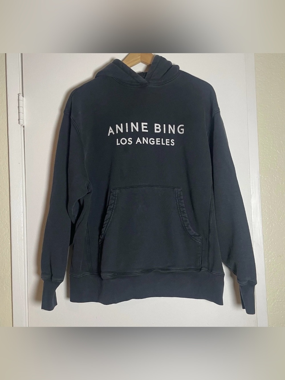 ANINE BING Los Angeles Black Pullover Hoodie Women's XS
100% Cotton